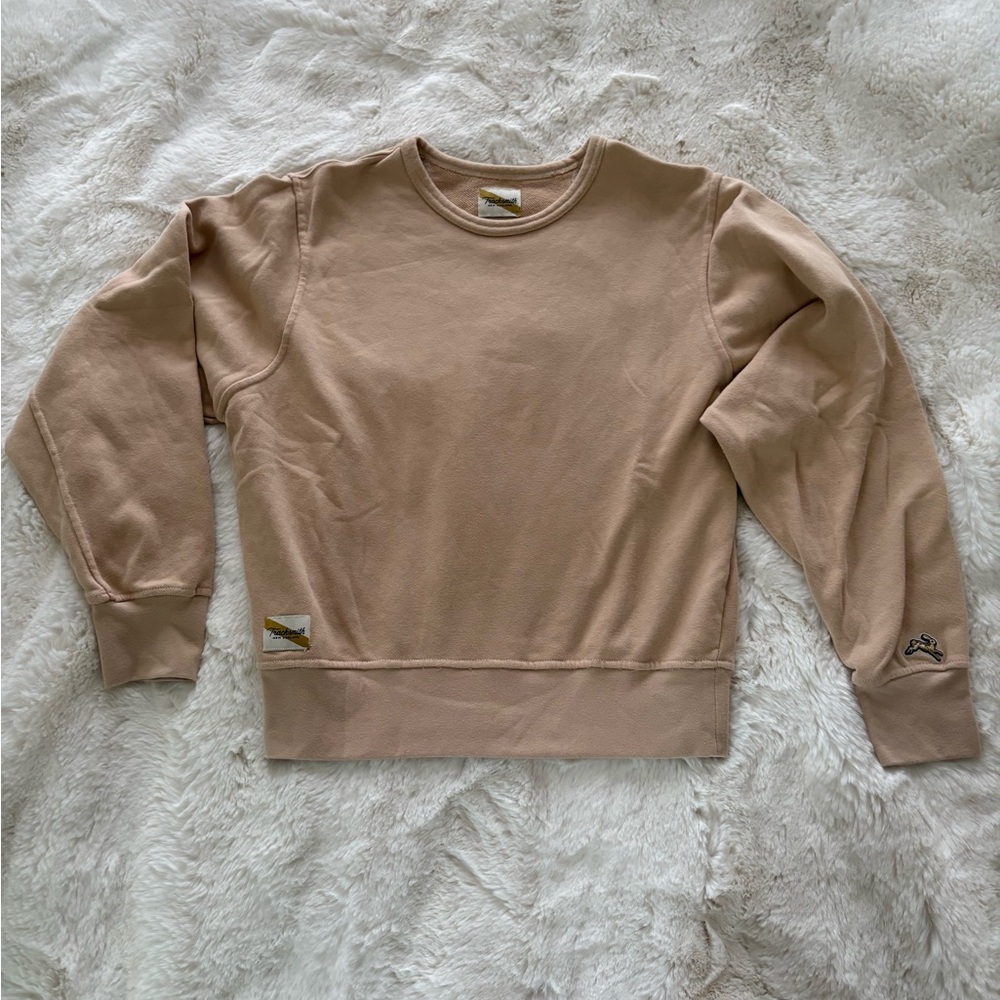 Tracksmith Pale Peach Crewneck Sweatshirt